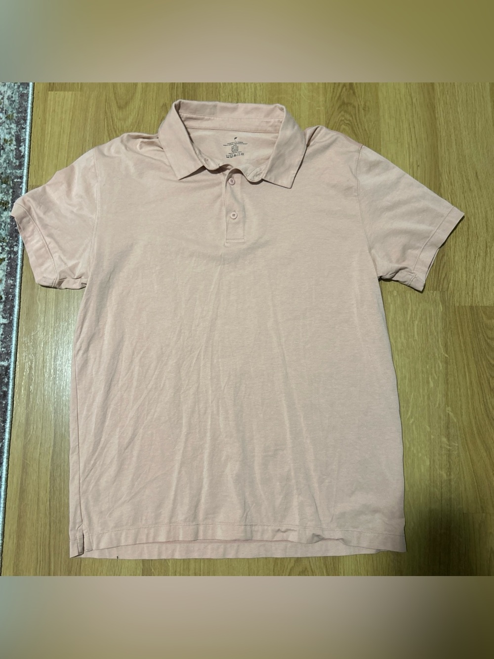 Fabletics Golf Polo Shirt Men Size Large Performance Cotton Blend Pink